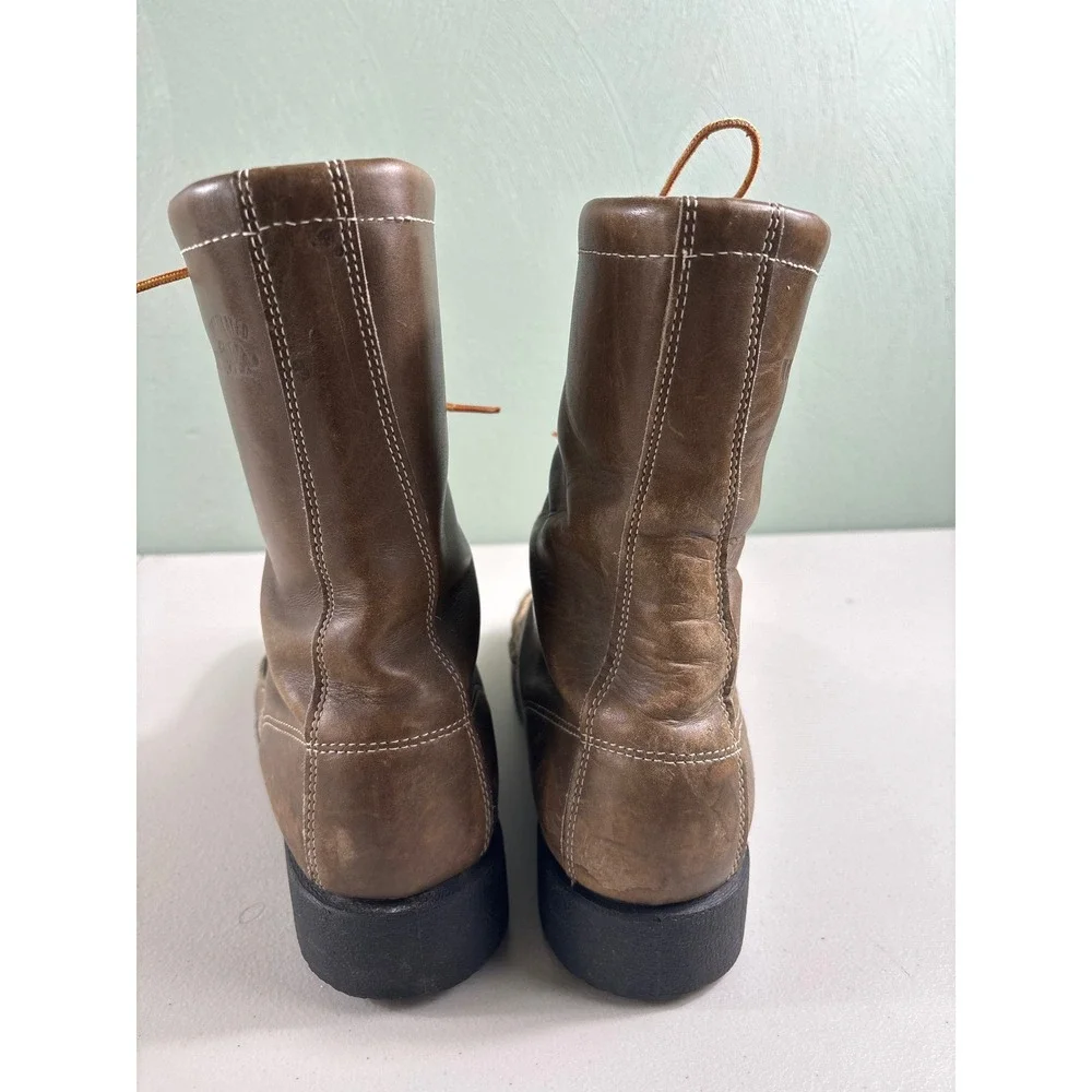 Wolverine‎ Insulated Work Boots Men's 9.5 Wide Brown Leather Lace Up Oil Proof